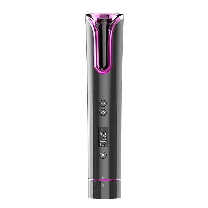 

Portable Automatic Hair Curler USB Charging Travel Smart Wireless Curling Iron LCD Automatic Winding Curling Iron
