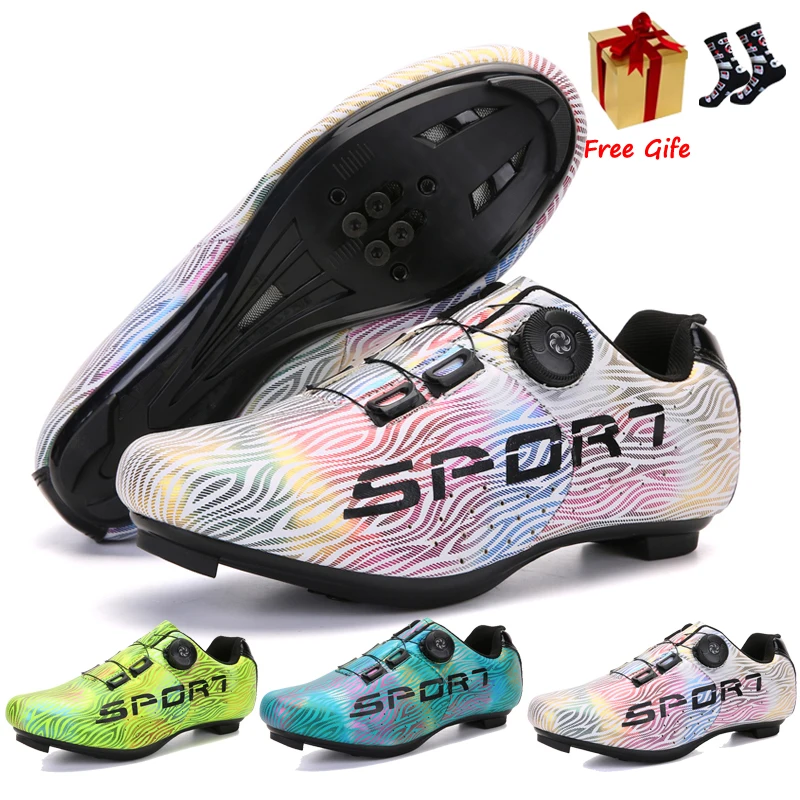 Hot Sale Cycling Sneaker Flat Shoes MTB Outdoor Professional Lightweight Locking Cleat Bicycle Shoes Breathable SPD Bike Shoes