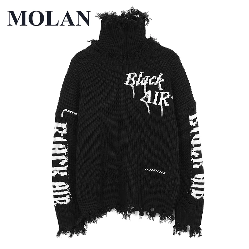 

Hip Hop Harajuku Woman Sweater Winter Oversize Y2K Long Sleeve Turtleneck Fashion Top Femal High Street Knitted Pullover