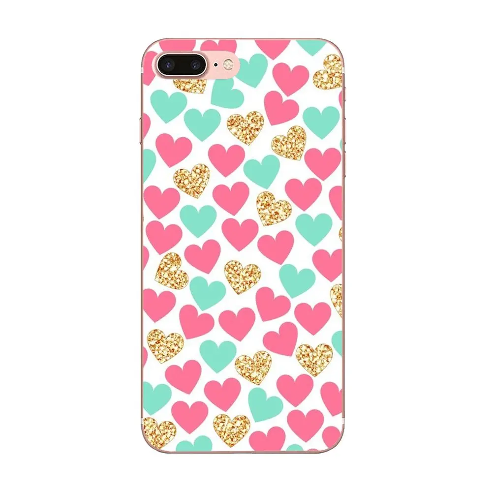 Pink Rose Heart Stripes Princess For Xiaomi Redmi Note 2 3 3S 4 4A 4X 5 5A 6 6A Pro Plus TPU Protective Case | Мобильные телефоны и