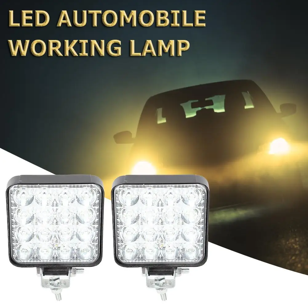 

Hot Sale Car Lights Wear-resistant Solid Color 16 LED Mini Work Light Bars Spot Beam Car SUV Offroad Driving Fog Lamps