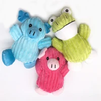 pet supplies dog toys cute fleece durable plush toys squeaking toys suitable for all pets red blue pig green frog plush toy