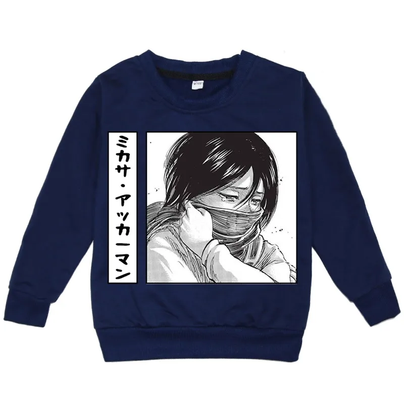 

Attack on Titan Fashion Boys Girls anime Sweatshirts Kids Hoodies Children Clothes Long Sleeve Sweatshirts Shingeki No Kyojin