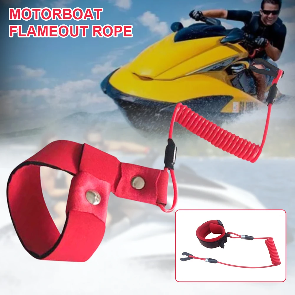 

Marine Outboard Engine Boat Motor Kill Stop Switch for Yamaha Honda Tohatsu Ski Key Rope Safety Lanyard Tether FX140 All Models