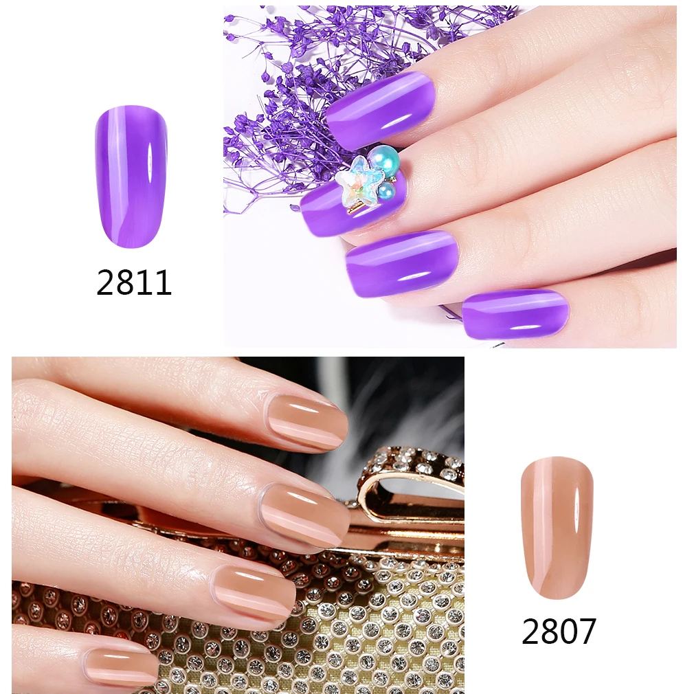 Прозрачный гелевый УФ гель лак для ногтей Полупостоянный полупрозрачный