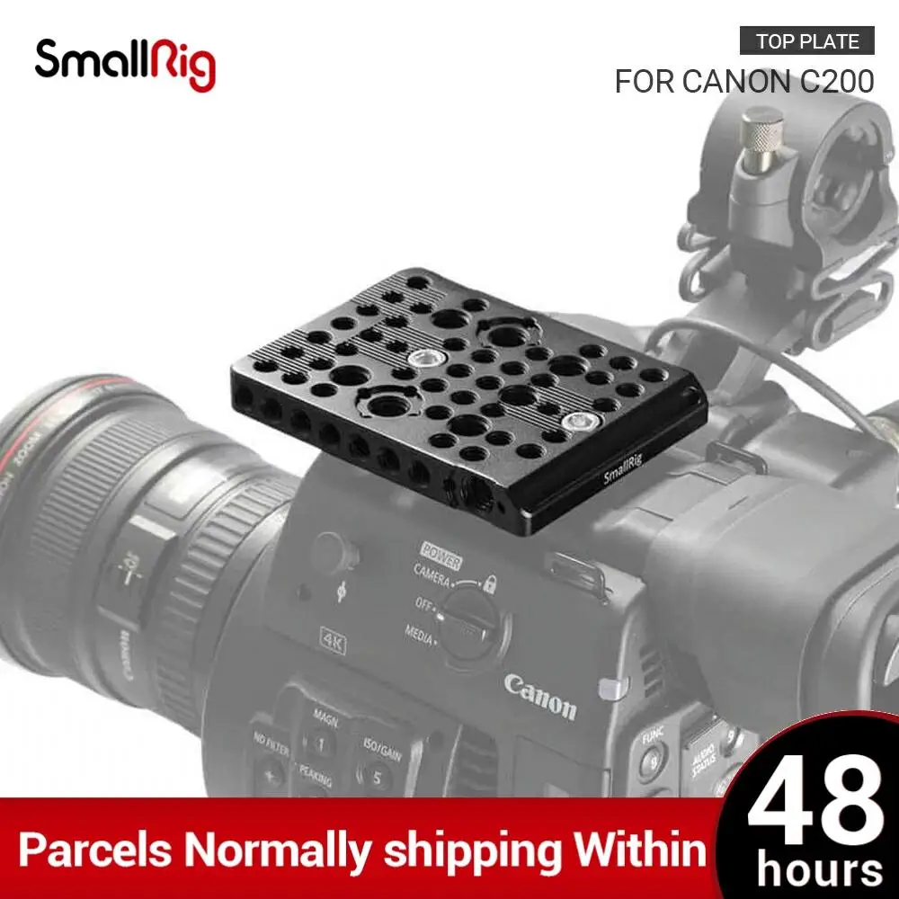 SmallRig верхняя пластина для Canon C200 Камера с 1/4 3/8 резьбовые отверстия Arri отверстие DIY