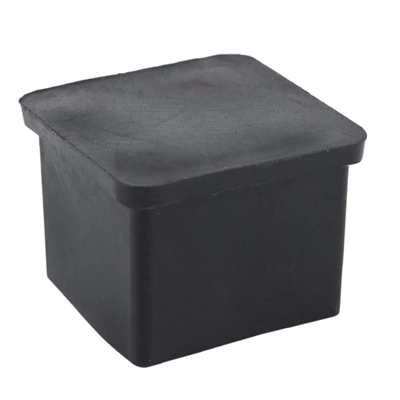 

10pcs 30x30mm Square Rubber Desk Chair Leg Foot Cover Holder Protector Black