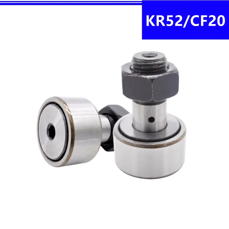 2pcs/lot KR52 CF20 Cam Follower Needle Roller Bearing Wheel And Pin Bearing CNC router Track roller