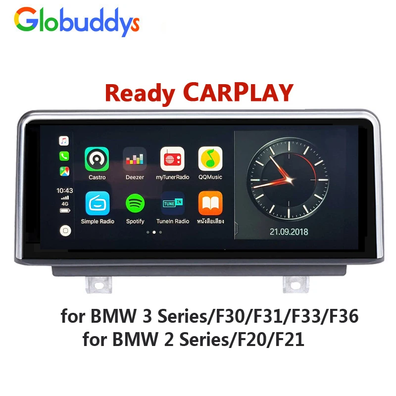 

CarPlay,Android GPS-навигация, для BMW F30/F31/F33/F34/F36/F20/F21, 118120320325330, iDrive Play, управление рулевым колесом