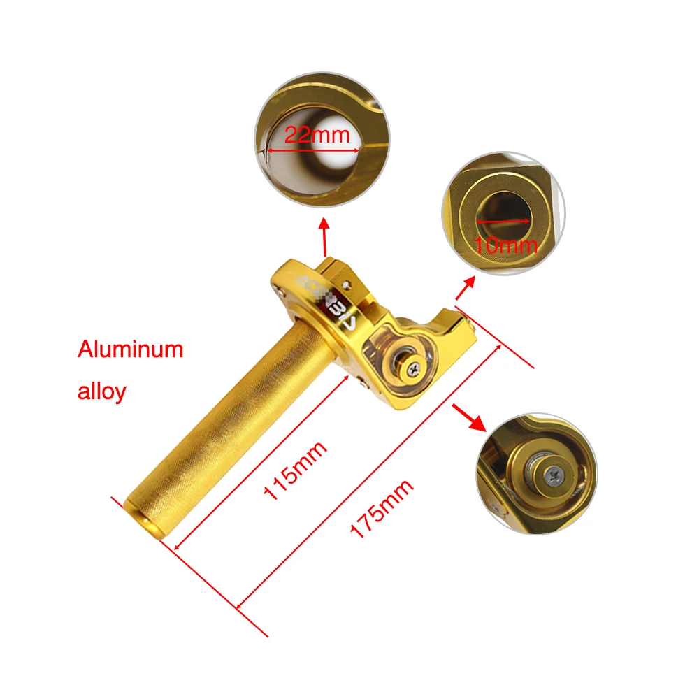 ALCON-22mm рукоятка дроссельной заслонки быстрозакручивающийся газовый
