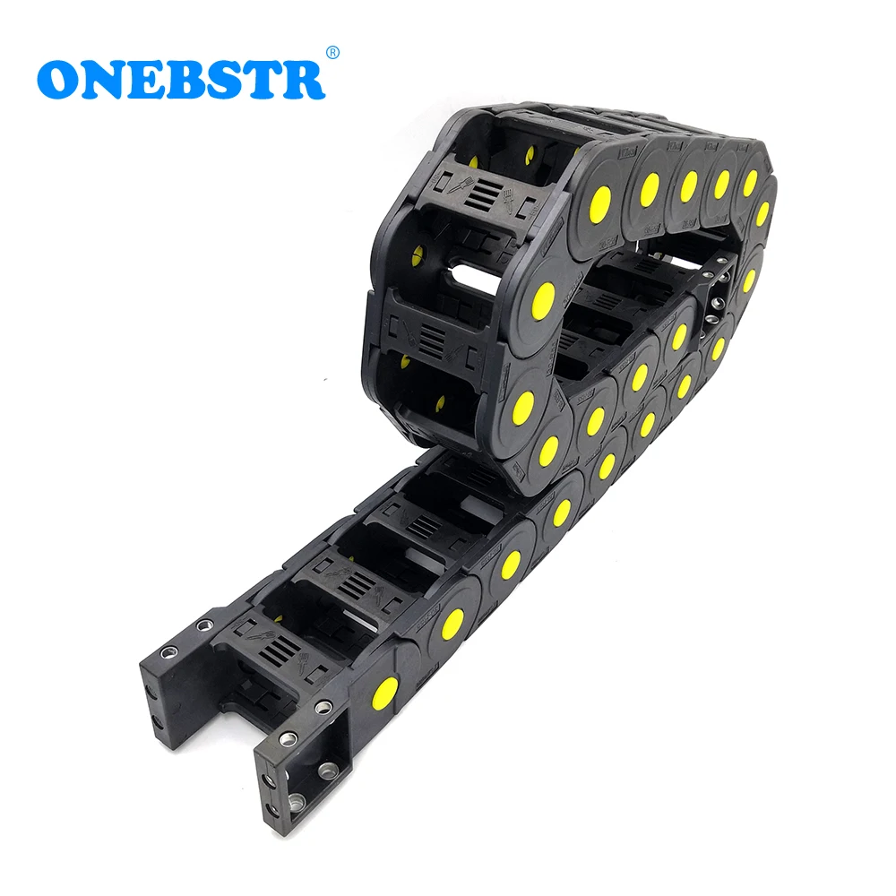 1 Meter 45x60mm Bridge Type Transmission Drag Chain Wire Carrier Cable Enhanced Towline For Trailer CNC Engraving Machine Tanks |