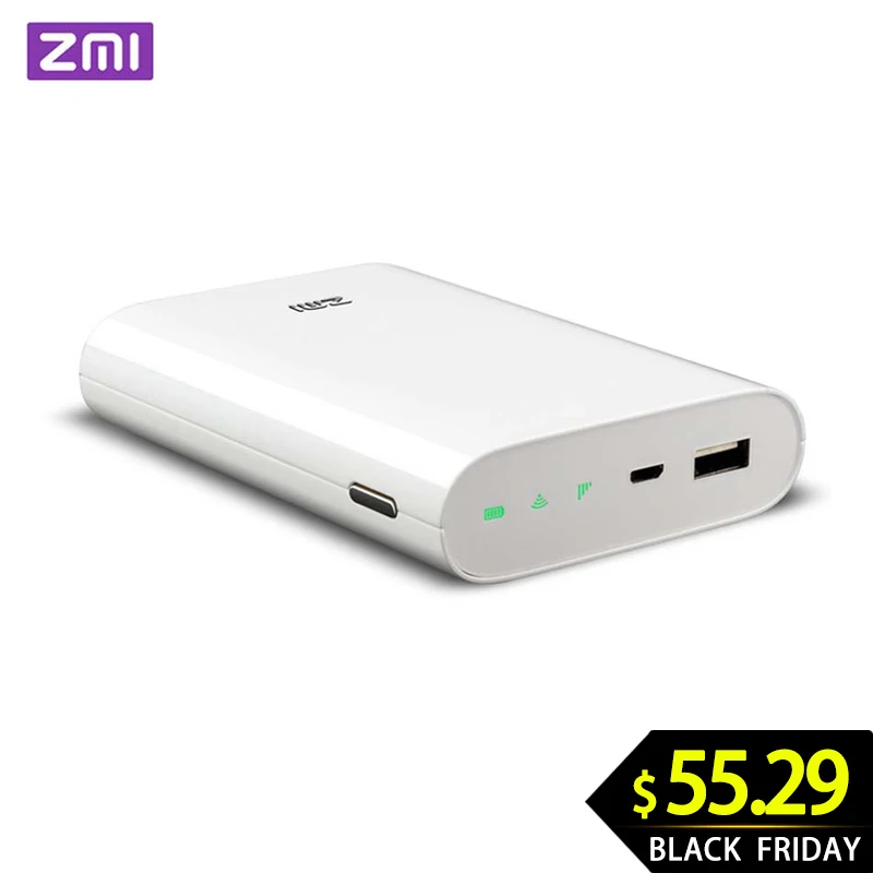 ZMI 4G Wifi роутер 7800 мАч Внешний аккумулятор 3g 4G беспроводной Wifi повторитель wifi роутер Мобильная точка доступа 7800 мАч Внешний аккумулятор