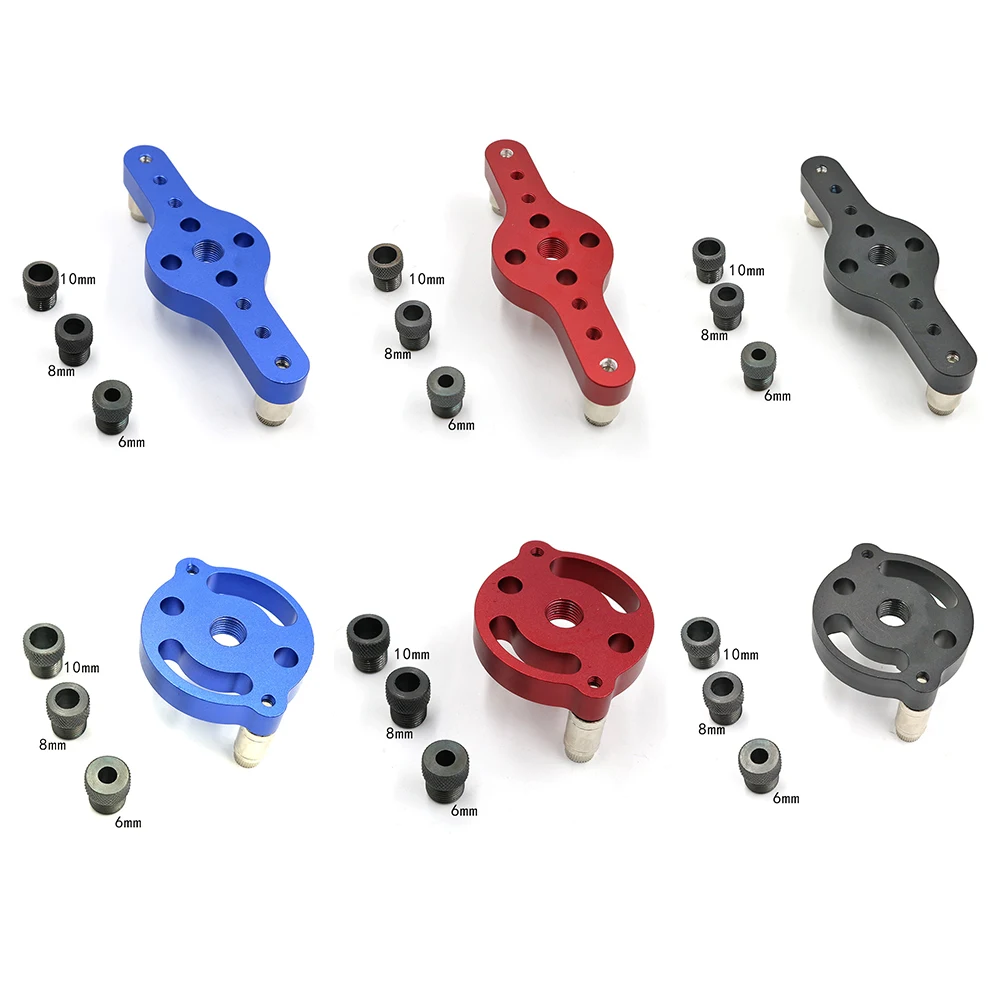 

6 8 10mm Woodworking straight hole puncher self-centering round dowel splicing drilling locator perforating woodworking tools