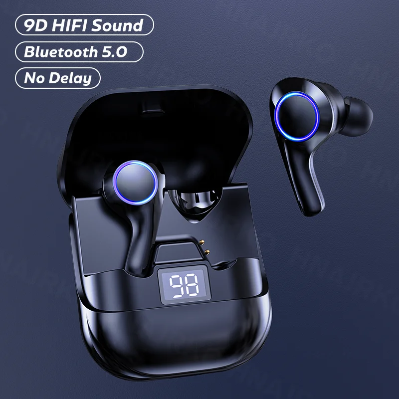 

Спортивные водонепроницаемые беспроводные наушники с микрофоном, HiFi стерео звук, Bluetooth V5.0, сенсорное управление, гарнитура для телефона
