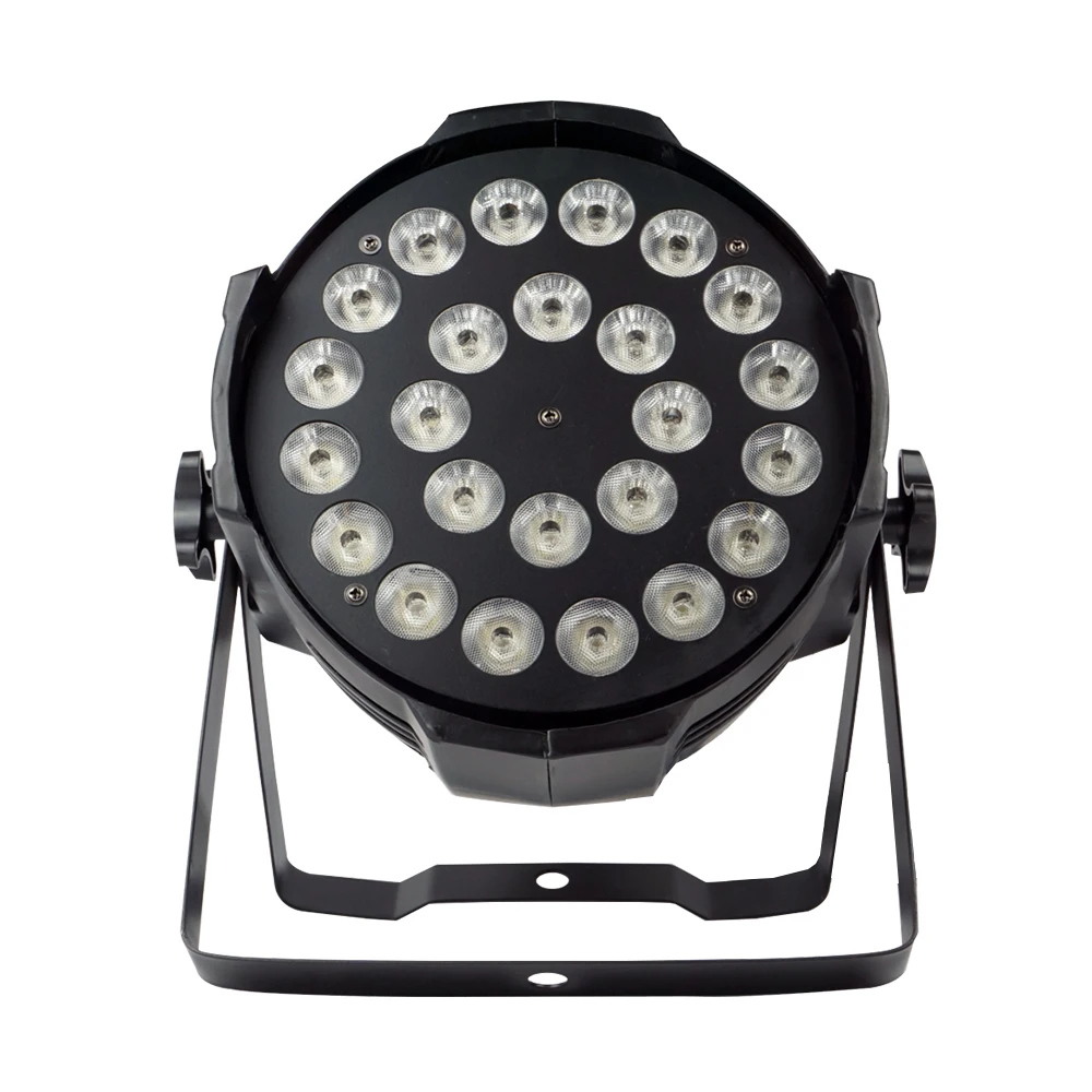 

LED Par Light RGBWA+UV 6in1 24x18wLed Flat Par Lights IN/Out Plug DJ Light Dyeing Light