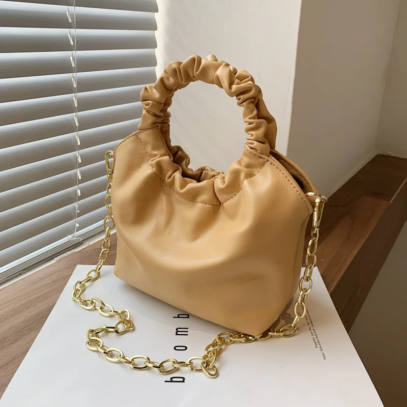 

minority bag women's 2021 new fashion fold portable shell bag chain Single Shoulder Bag