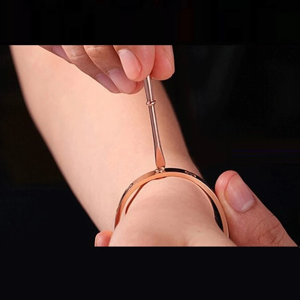 

Men's and women's titanium steel screwdriver bracelets, luxury jewelry, Christmas gifts, 17cm-19cm bracelets