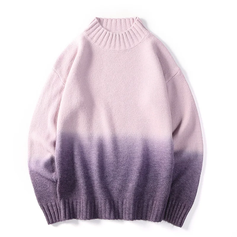 2019 осенний свитер с высоким воротом мужские и женские вязаные свитера пуловеры Корейская Новая мода