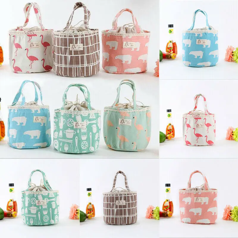 Симпатичная женская детская портативная с изоляцией сумка-тоут для пикника