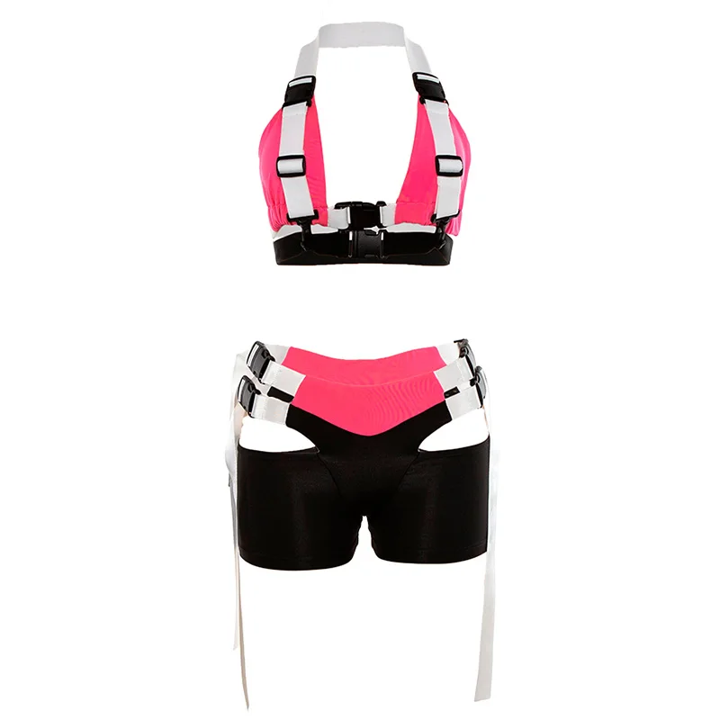 

New European And American Bar DS Performance Costume Sexy DJ Nightclub Stage Dance Suit Bikini Shorts Costume Sport Wear DL4701