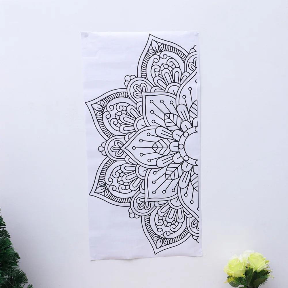 

1PC 42x82cm Mandala Flower Pattern Wall Stickers Bedroom Living Room Removable Wall Decal(Golden)