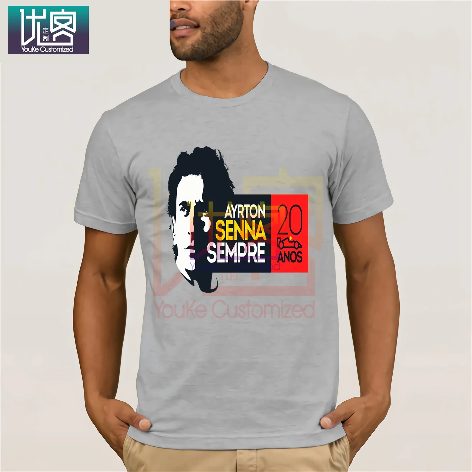 Ayrton Senna Always 20 лет шлем бразильская футболка Забавные футболки хлопковые топы с