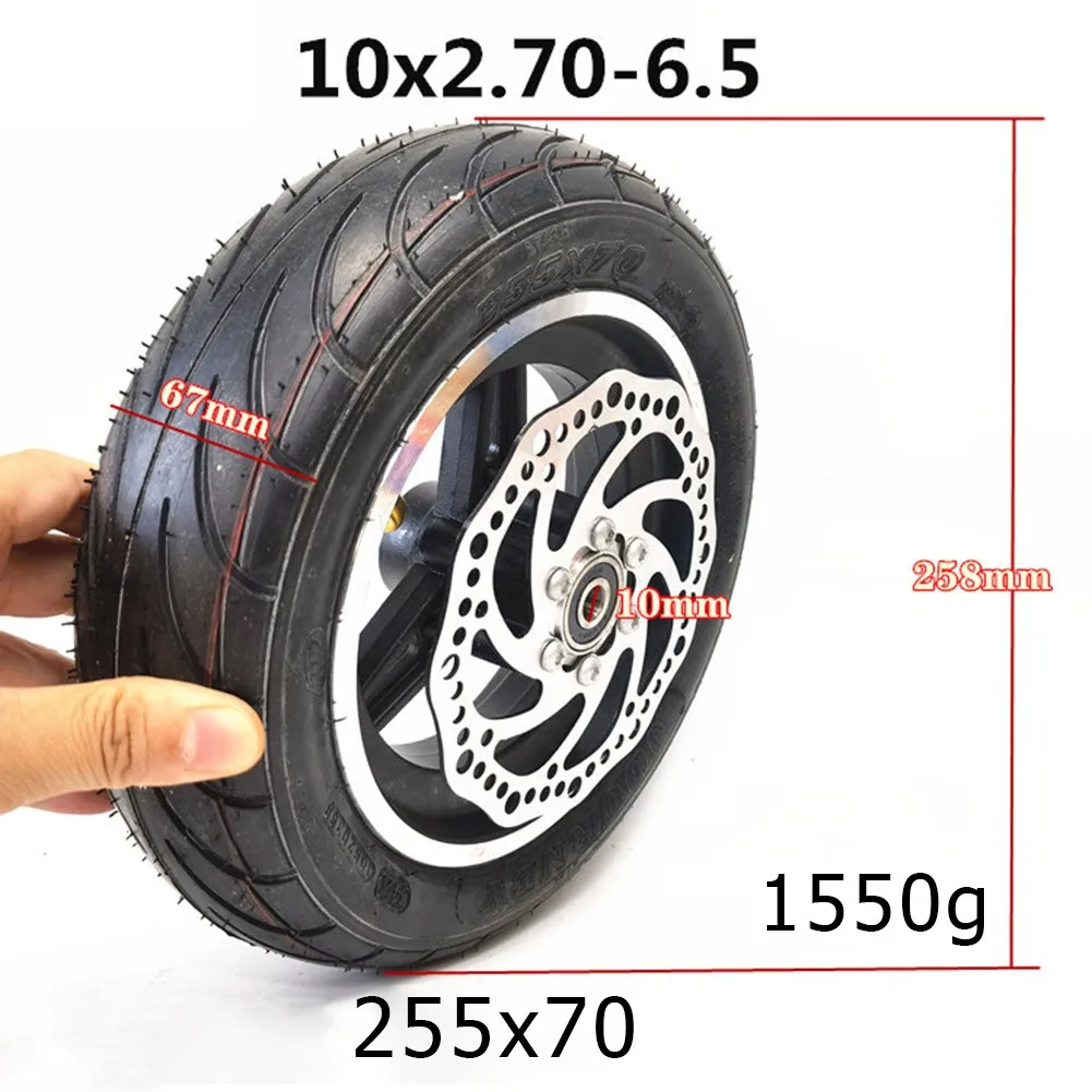 

Бескамерные шины 10 дюймов 255x70 10x6,5-, дисковый тормоз, вакуумные резиновые шины для электрического скутера с колесной ступицей, аксессуары дл...
