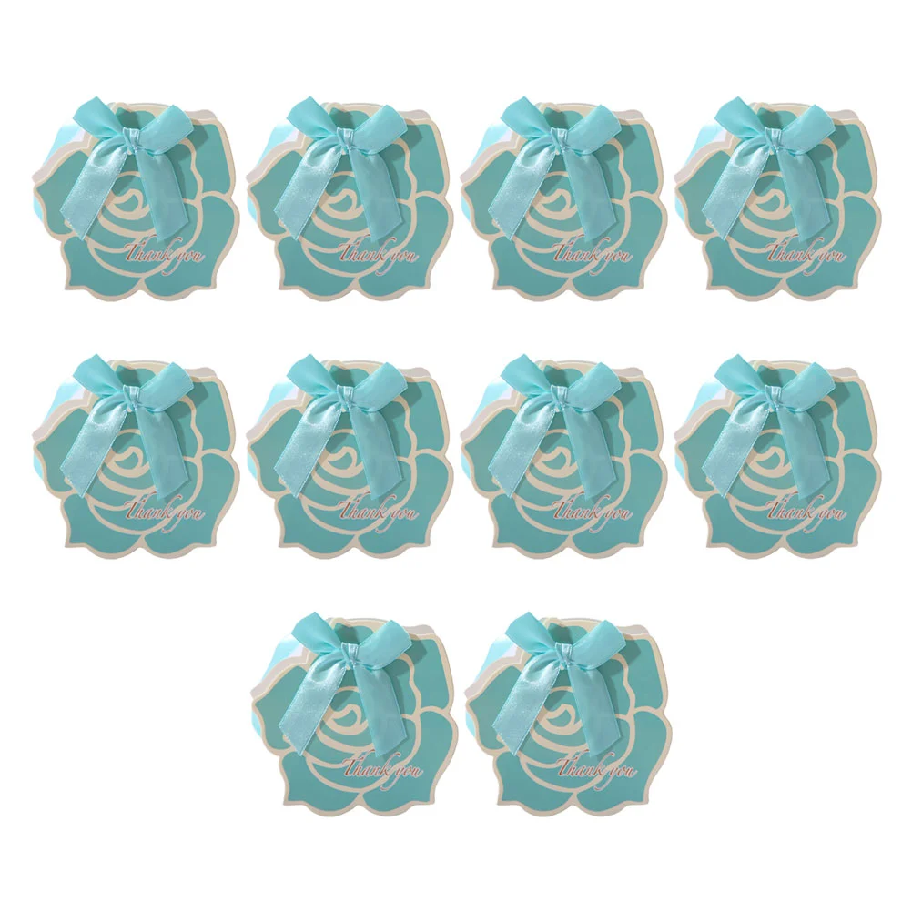 

10 шт., бумажные коробки для конфет