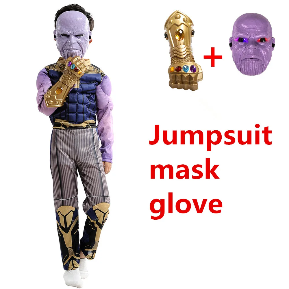 Роскошная детская одежда для мальчиков Мстители 4 эндшпиль мускул танос с