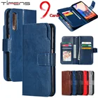 Роскошный кожаный чехол-бумажник A750 для Samsung Galaxy A7 A8 A6 Plus 2018 A5 A3 2017 2016 2015, флип-чехол со слотом для нескольких карт, чехол для телефона Etui