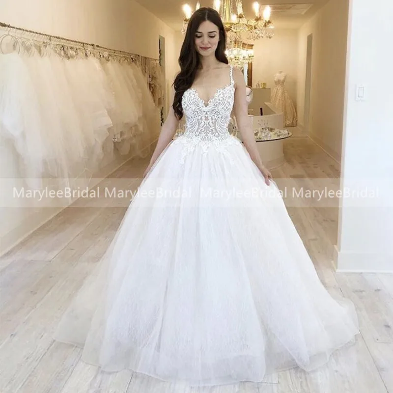 Белое Бальное Платье Свадебное С Иллюзия платье с цветочной аппликацией