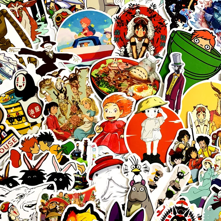 50 шт. Аниме Манга Миядзаки Хаяо мультфильм наклейки для Мобильный телефон