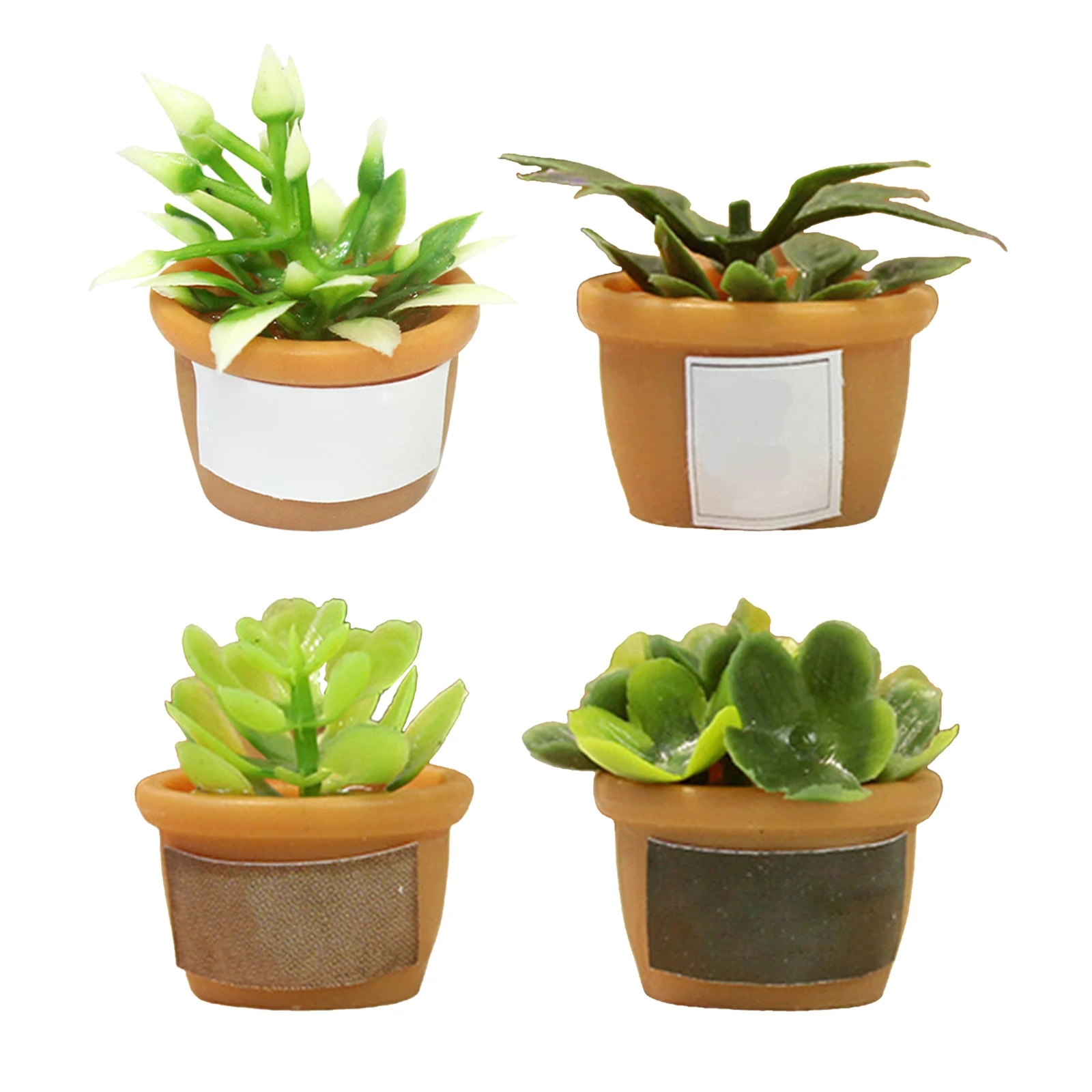 

1/12 миниатюрный бонсай из смолы для украшения кукольного домика в горшках для балкона