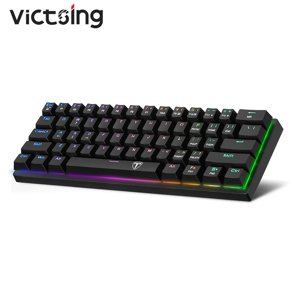 VicTsing PC335 Bluetooth и 2 4G Беспроводная механическая клавиатура RGB подсветка