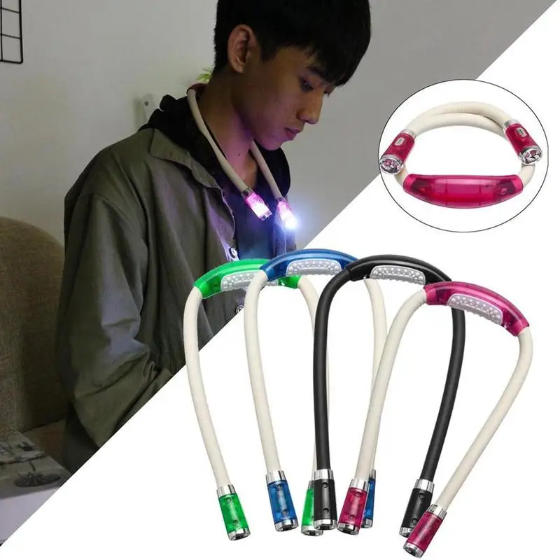 1 шт. Гибкая вязаная крючком лампа 4 цвета регулируемый светильник светодиодный