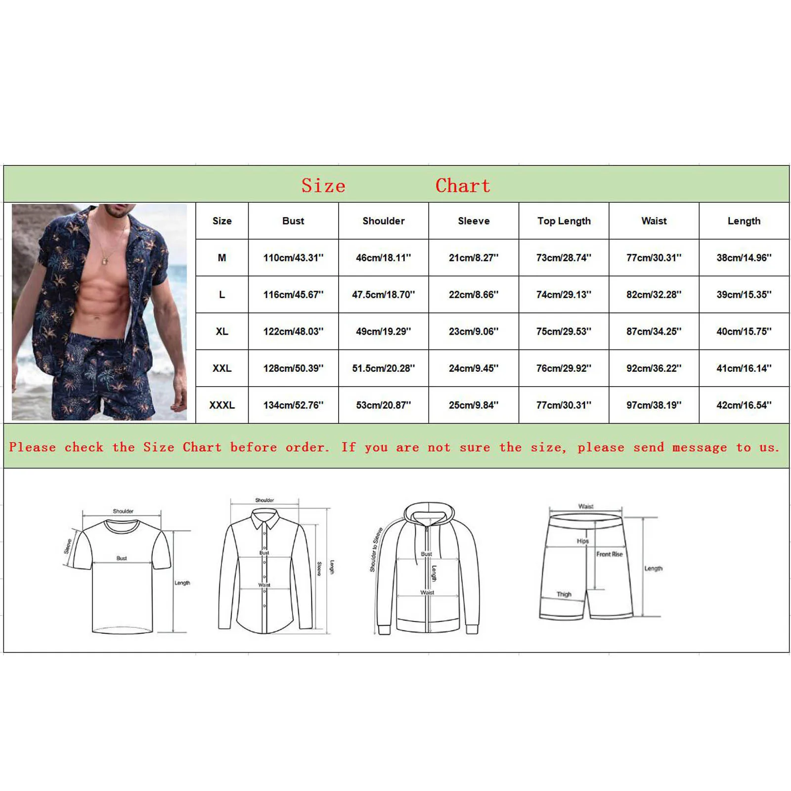 

Men's Beach Two Pieces Set Shortwear Round Neck Jogging Set Summer Printed Shorts Loose Fashion Running Leisure Track Suit