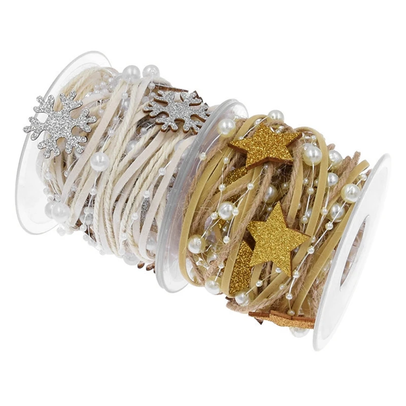 Ёлочное украшение лента упаковка букета ручная работа размолотый древесной щепы