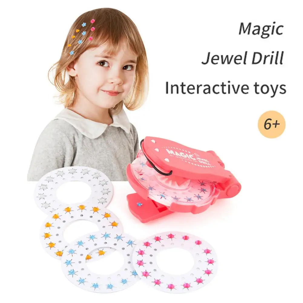 Детский инструмент для укладки волос с самоклеящимися 20 драгоценными камнями и