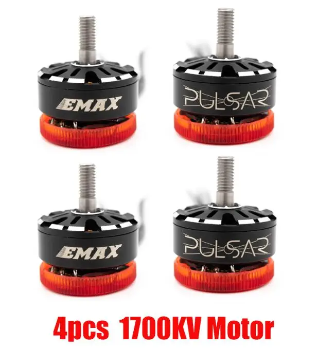 4 pcs 1700KV motor Emax Hawk Pro PNP BNF FPV Дрон комплект 1700kv/2400kv мотор мини Magnum контроллер HDR Fpv камера для RC Самолет с антенной подарок - Цвет: 4 pcs 1700KV motor