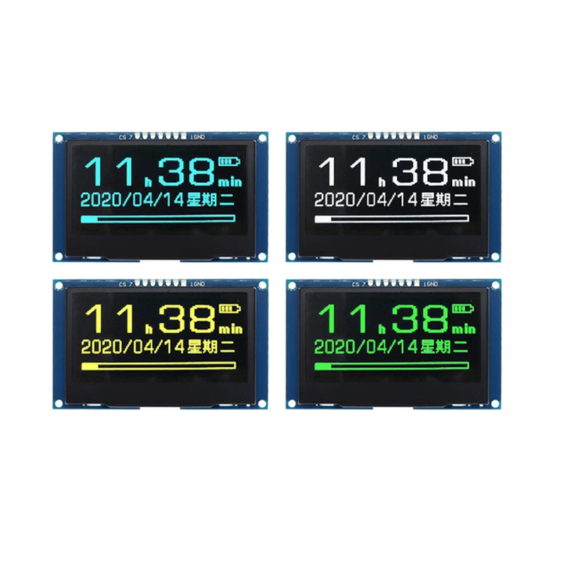 

2.4" 2.42 inch 128x64 OLED LCD Display Module SSD1309 12864 7 Pin SPI/IIC I2C Serial Interface for Arduino UNO R3 C51