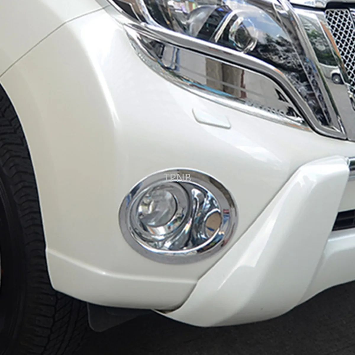 Накладка на переднюю и заднюю противотуманную фару для Toyota Land Cruiser Prado 150 2010 2011 2012