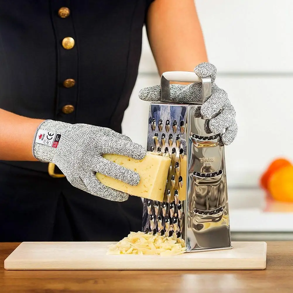Устойчивая проволочная металлическая сетка из нержавеющей стали устойчивые к порезам перчатки 1 пара анти-порезные перчатки защита от порезов
