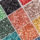 Блестки из дробленого стекла для смолы, шикарные Блестки для ногтей