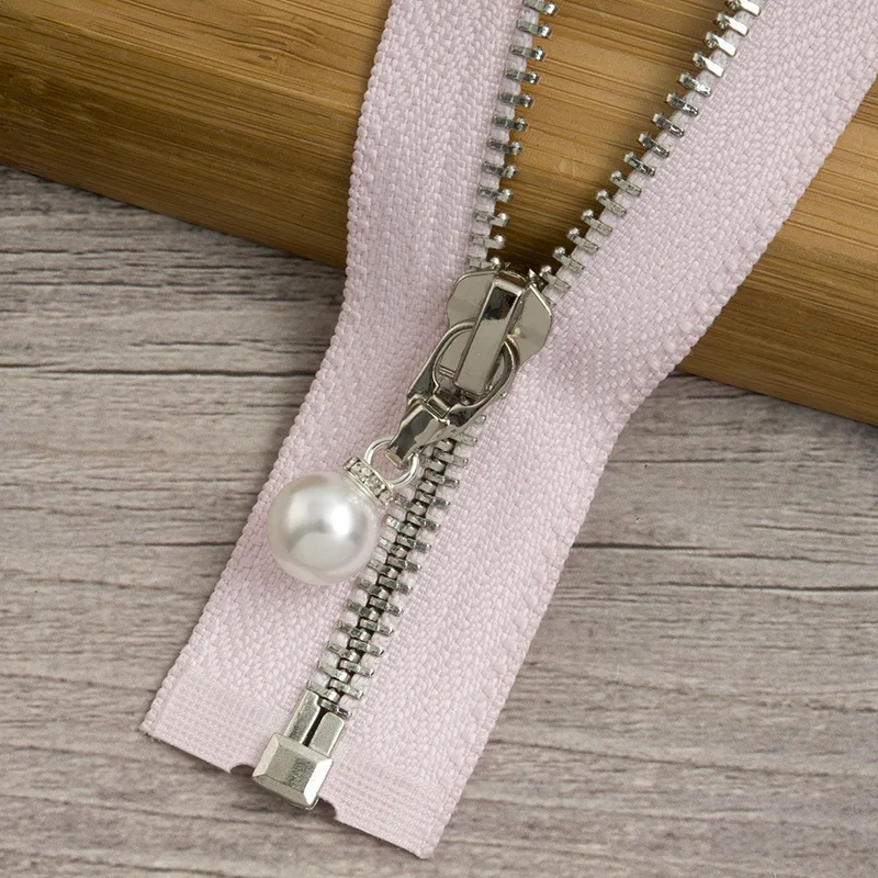 pinksilver85cm 1 шт. 85 см 120 см 5# жемчужная металлическая молния экологически чистое открытое пальто куртки застежки-молнии для шитья одежды молнии DIY ремесло KY969 - Цвет: pinksilver85cm