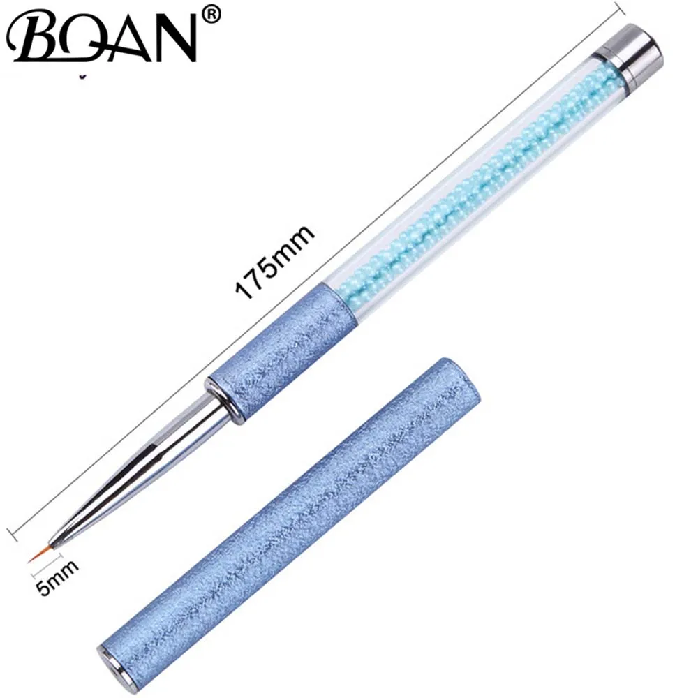 BQAN 1 шт., кристальная ручка 5 мм/7 мм/9 мм/11 мм, кисть для рисования, кисть для рисования, Гель-лак, Кристальные маникюрные инструменты для ногтей - Цвет: blue 5mm