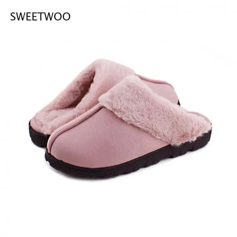 Женские домашние тапочки из овечьей кожи зимние меховые Флисовые Тапочки