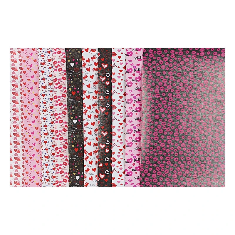 

Простыня из искусственной кожи H051 10 шт./компл., простыня из искусственной кожи на День святого Валентина для сережек «сделай сам», зажим для ...