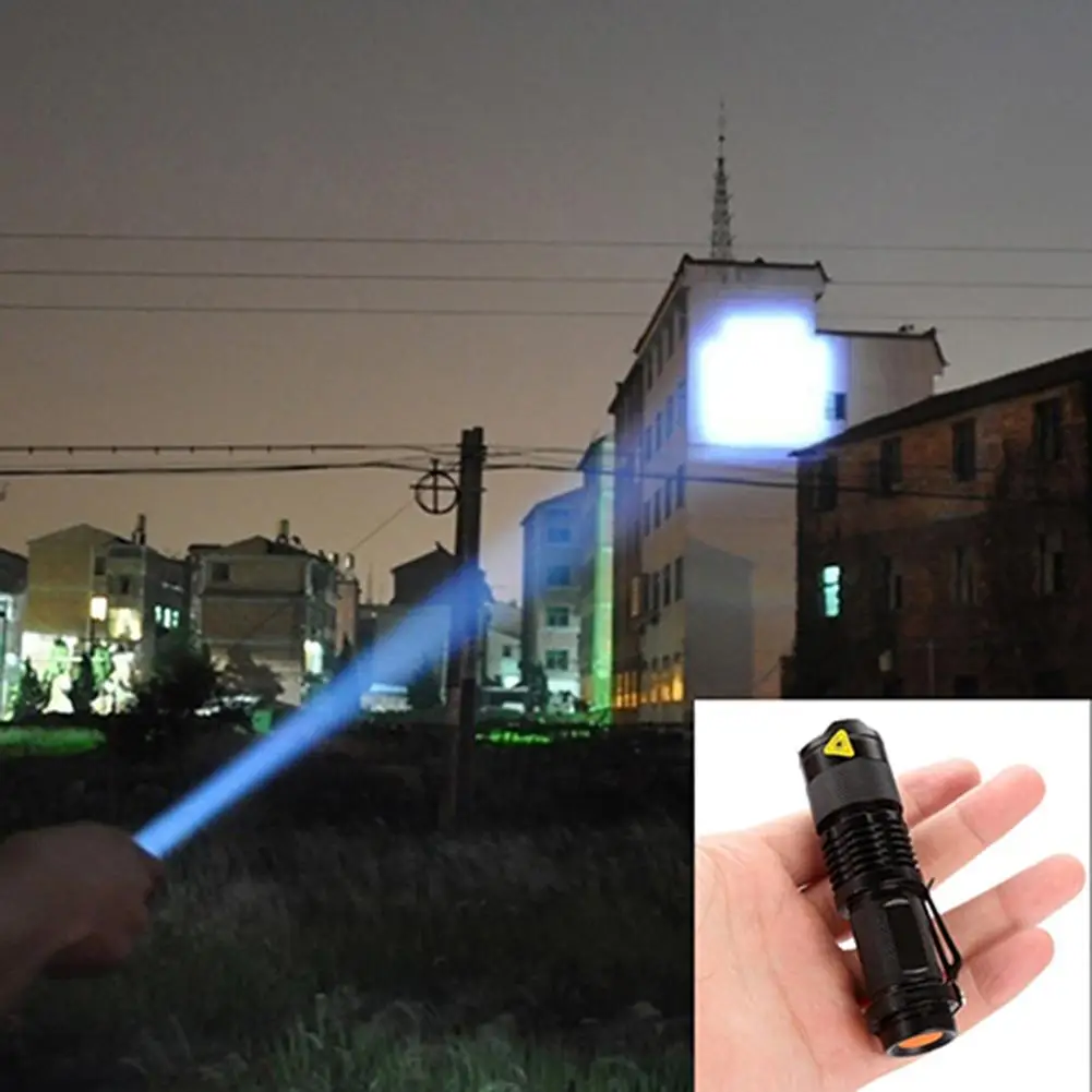 

Powerful LED Flashligh High Quality Aluminium Alloy Hard Light Lantern Torch Rechargeable Mini LED Flashlight