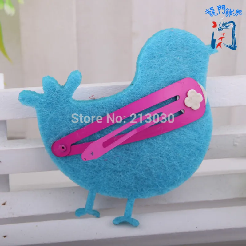 Детская заколка для волос с милым мультяшным птичьим орнаментом заколки ручной