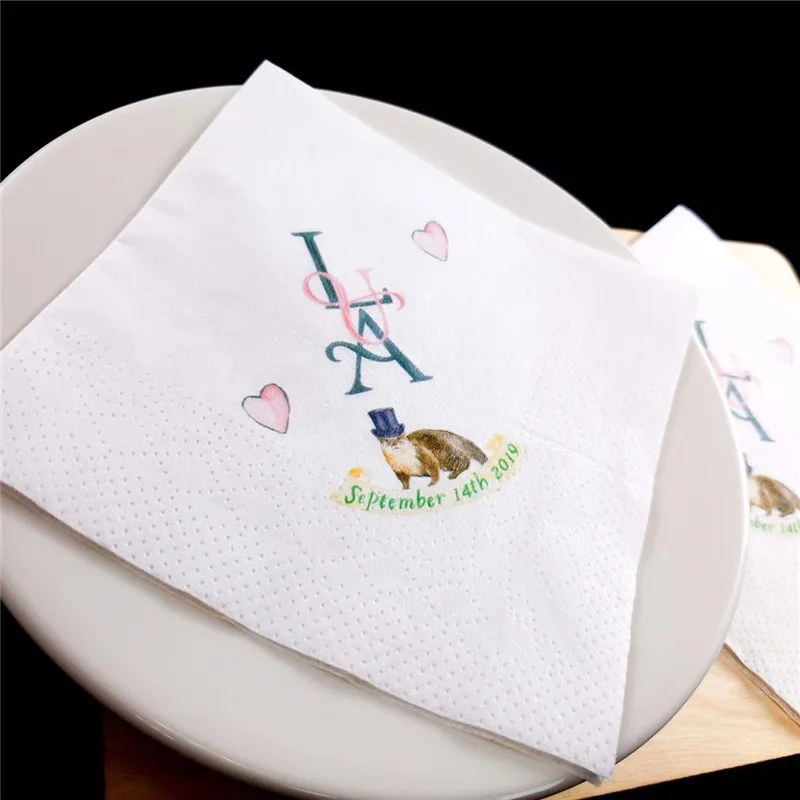 Персонализированные салфетки для начального причастия * свадебный душ крещения